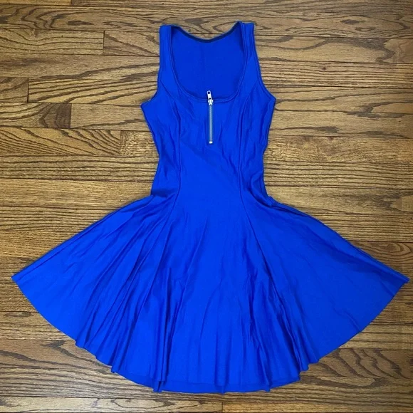 Blackmilk Royal Blue Evil Zip Dress - Picture 2 of 4